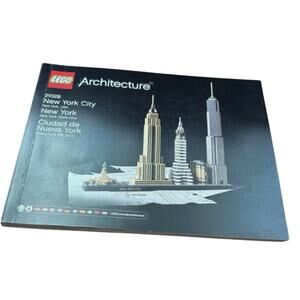 LEGO Architecture New York City 21028 Instruction Booklet Full Color EUC